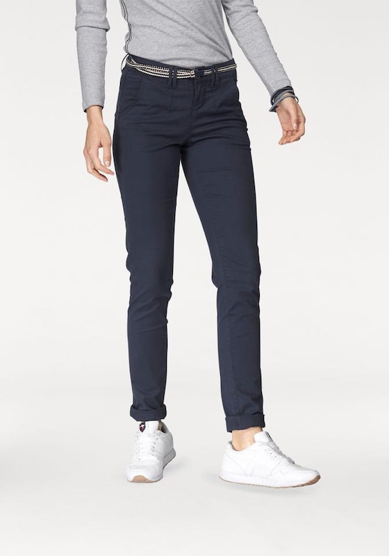 KangaROOS Slim fit Chino Pants in Marine Blue