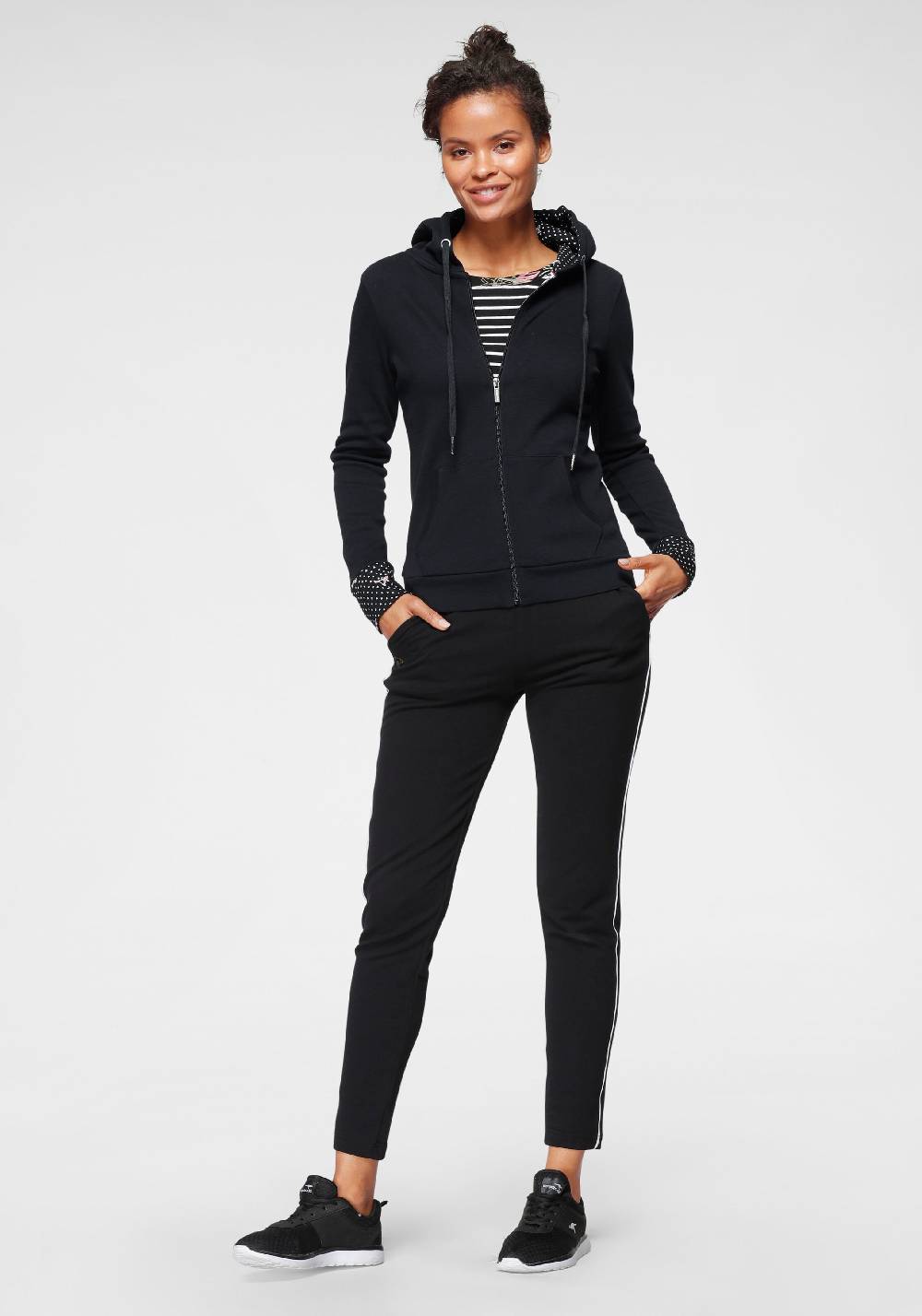 KangaROOS Zip-Up Hoodie In Dark Blue