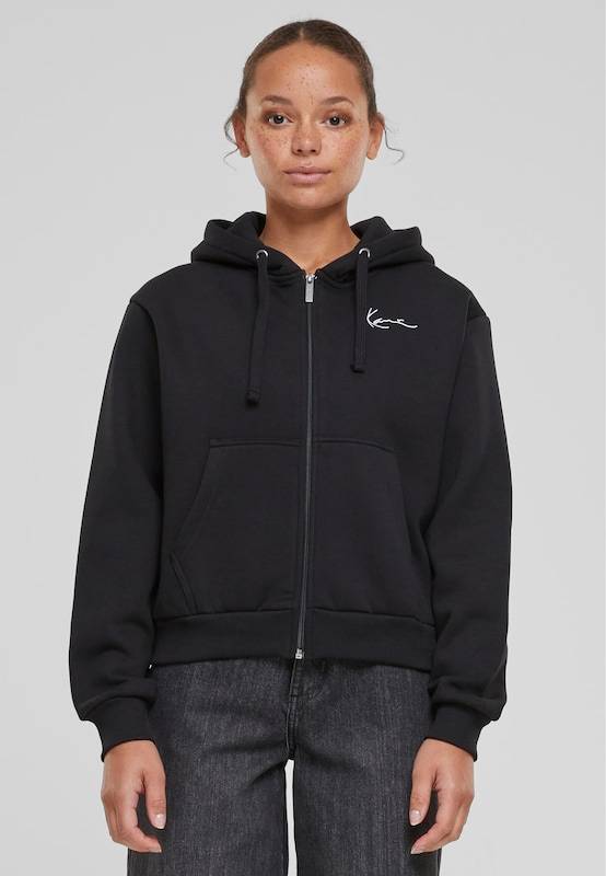 Karl Kani Zip-Up Hoodie 'Essential' In Black