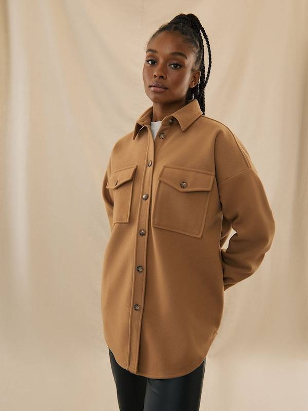 Kendall for ABOUT YOU Blouse 'Jo' in Brown