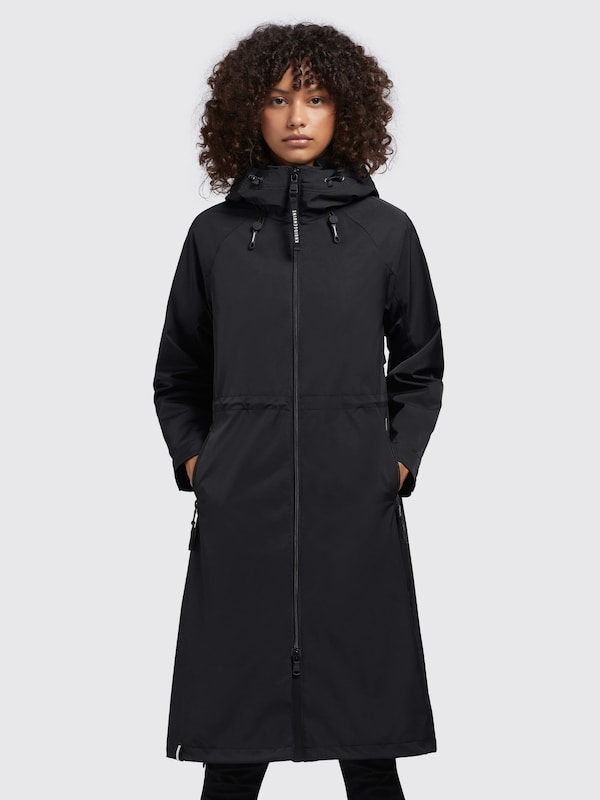 khujo Between-Seasons Coat 'Xappi' in Black