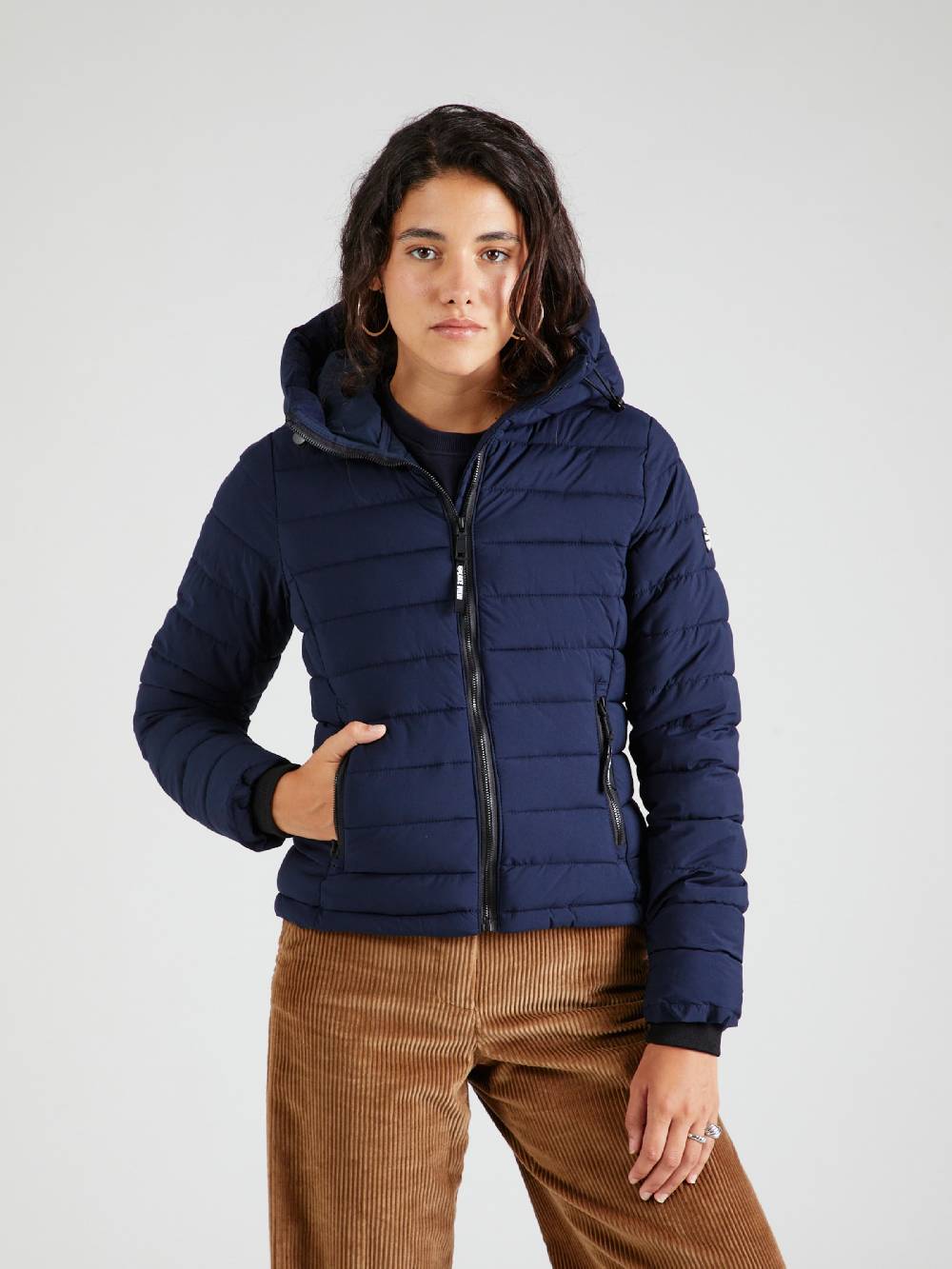 Lake View Between-Season Jacket 'Brenna' In Dark Blue