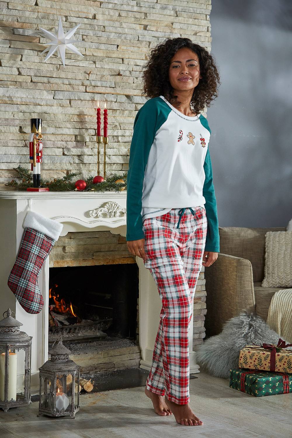 LASCANA Pajama Pants In Red
