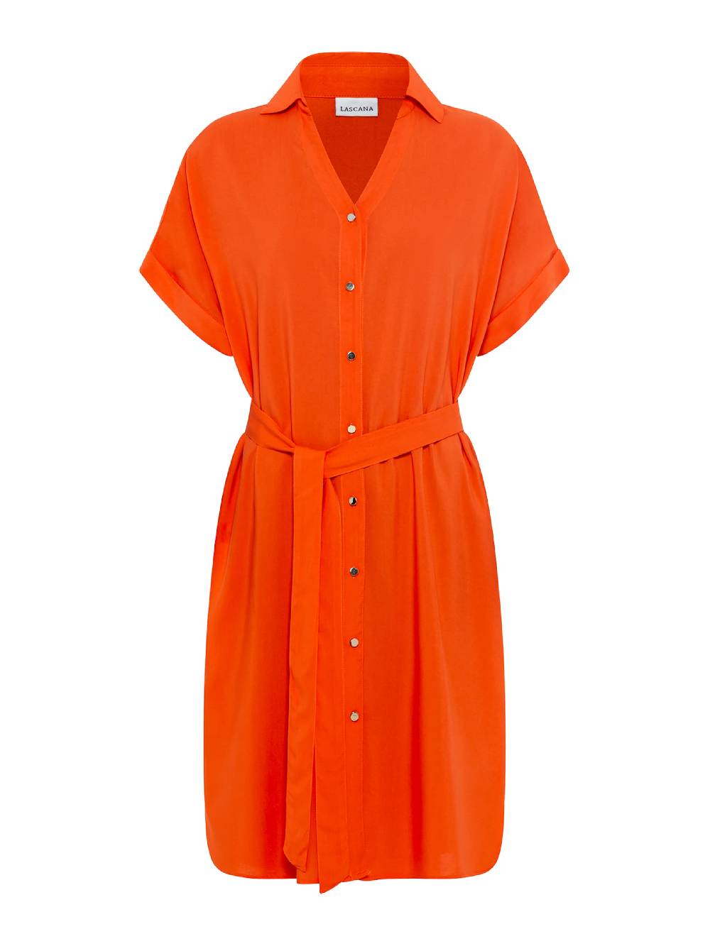 LASCANA Shirt Dress In Orange Red