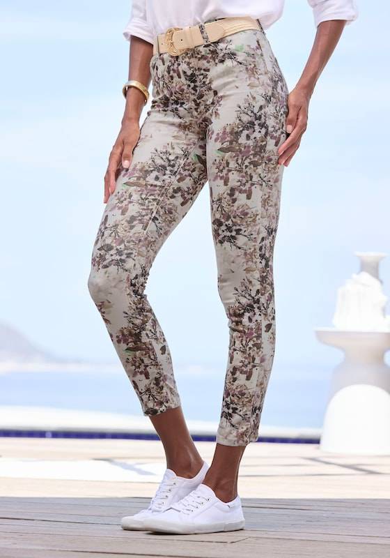 LASCANA Skinny Jeggings in Ecru