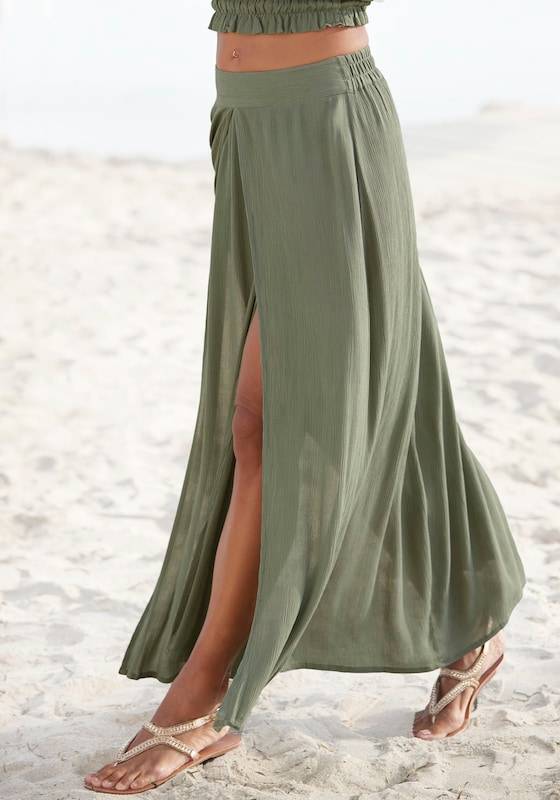 LASCANA Skirt in Khaki