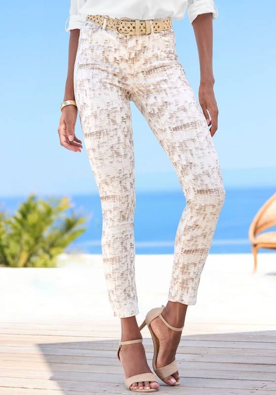 LASCANA Slim fit Jeggings in Ecru