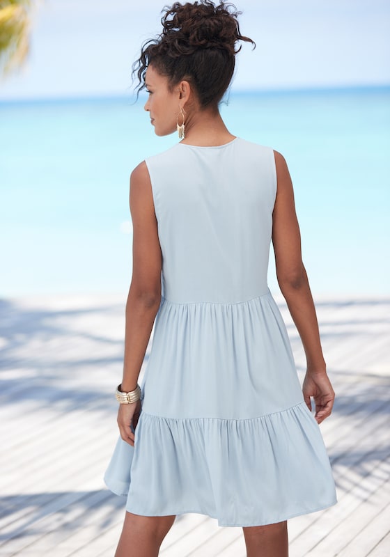 LASCANA Summer Dress in Pastel Blue
