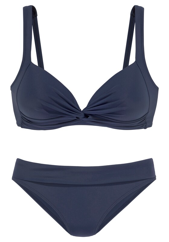 LASCANA T-shirt Bikini in Navy