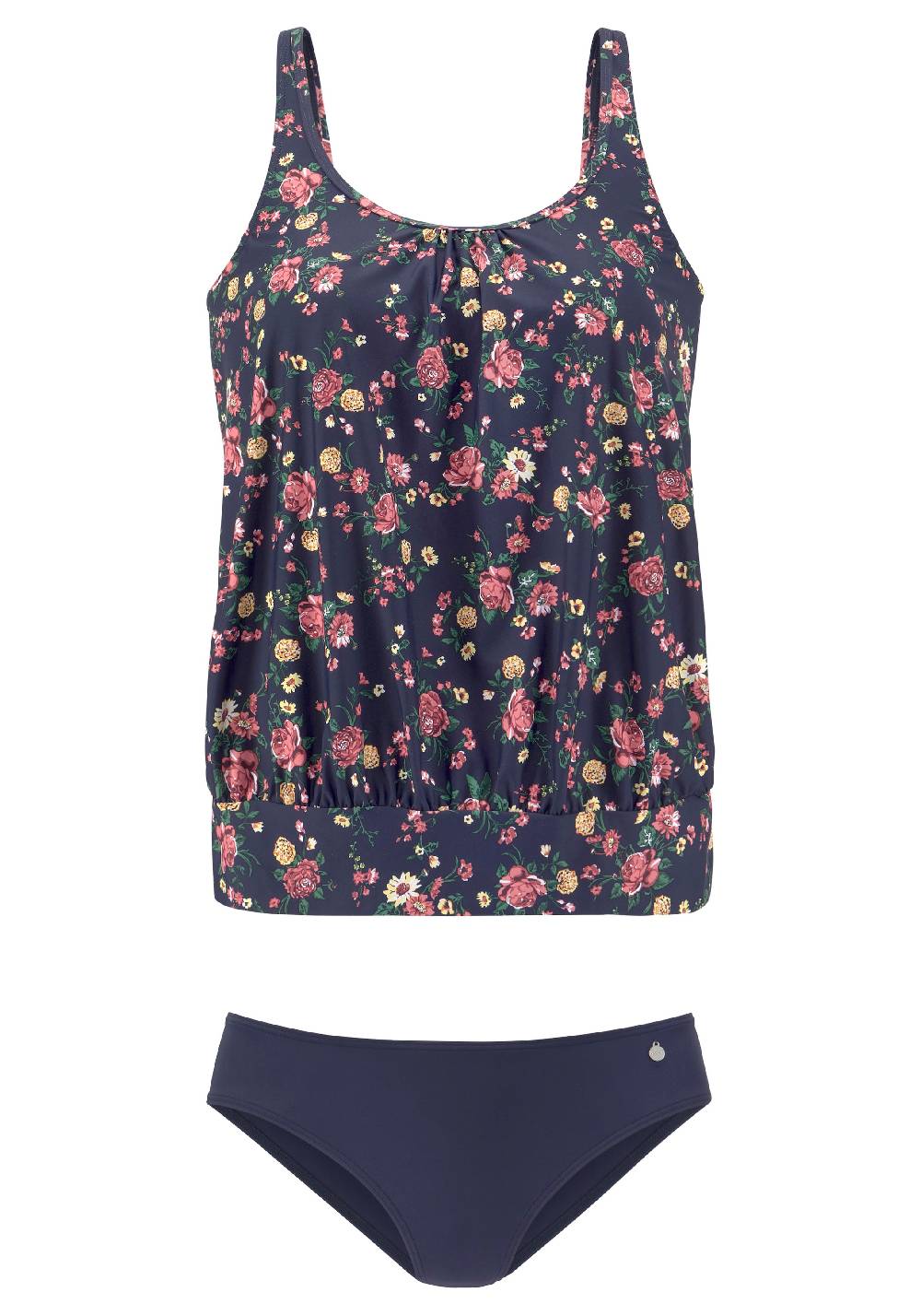 LASCANA T-shirt Tankini In Dark Blue