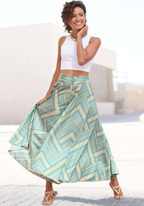 LASCANA Wide leg Pants in Mint