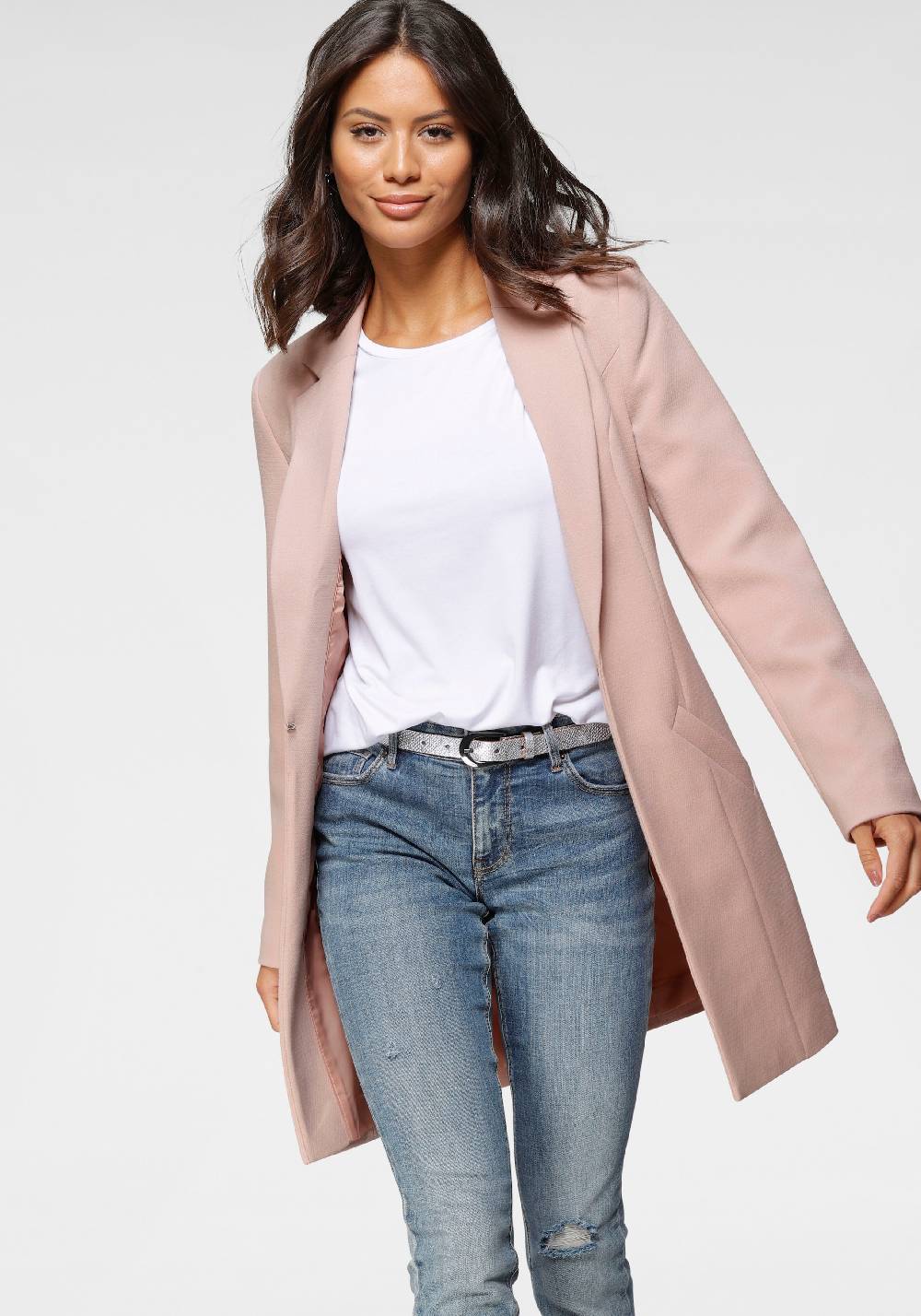 LAURA SCOTT Blazer In Pastel Pink