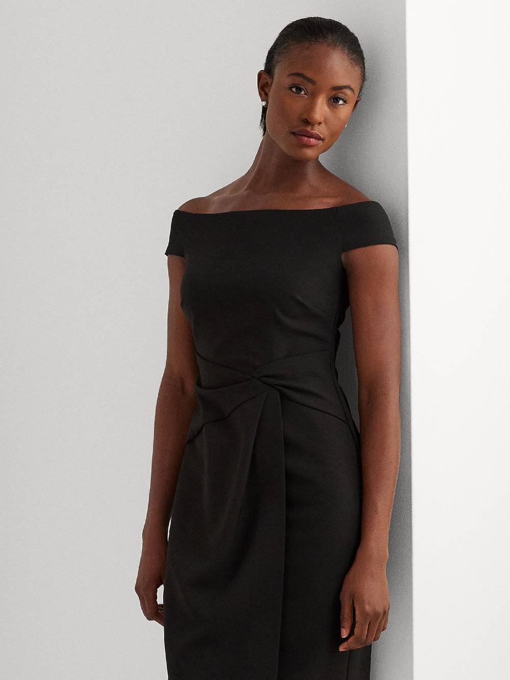 Lauren Ralph Lauren Cocktail Dress In Muddy Colored