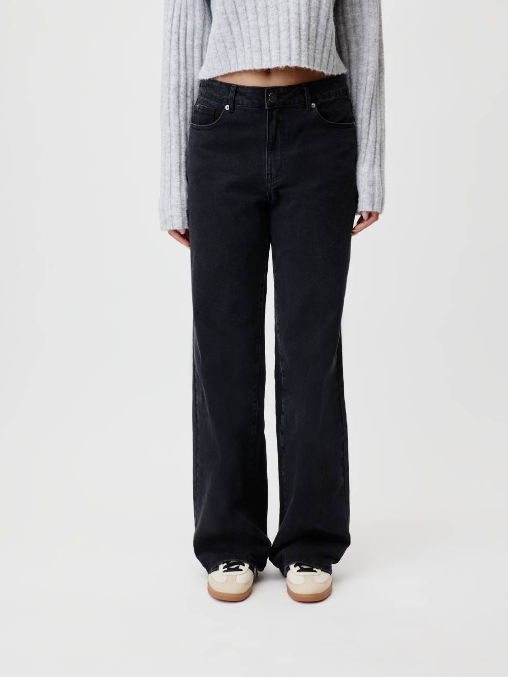 LeGer By Lena Gercke Boot Cut Jeans 'Elea Tall' In Dark Grey