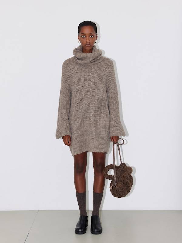 LeGer by Lena Gercke Sweater 'Juna' in Brown, Mottled Brown