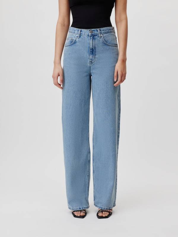 LeGer by Lena Gercke Wide leg Jeans 'Cleo' in Blue Denim
