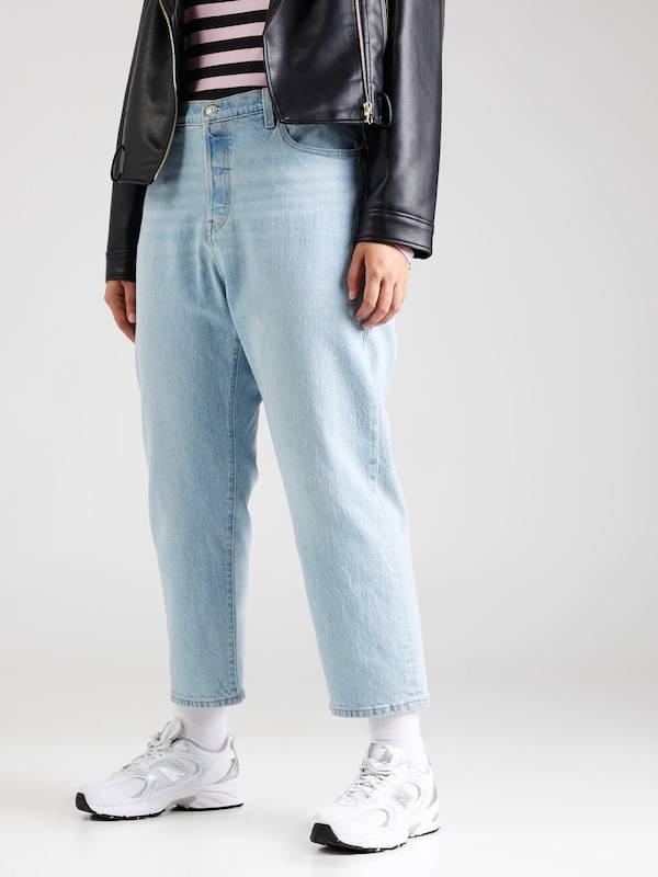 Levi's® Plus Regular Jeans '501' in Blue Denim