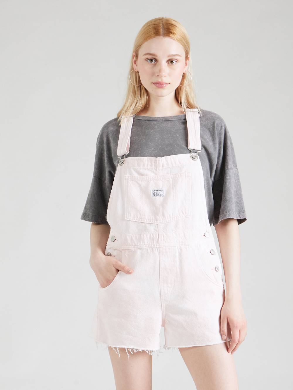 LEVI'S ® Regular Jean Overalls 'Vintage Shortall' In Pink