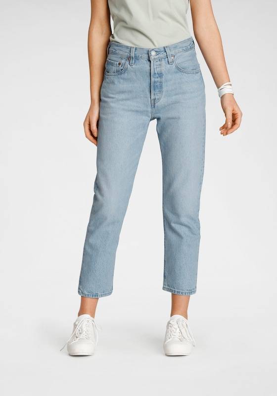 LEVI'S ® Regular Jeans '501 Crop' in Blue Denim