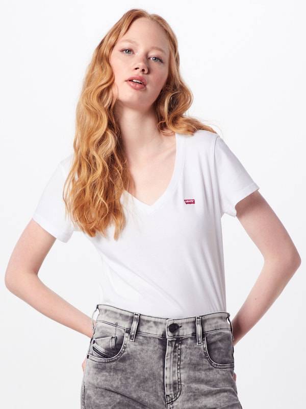 LEVI'S ® Shirt 'Perfect Vneck' in White