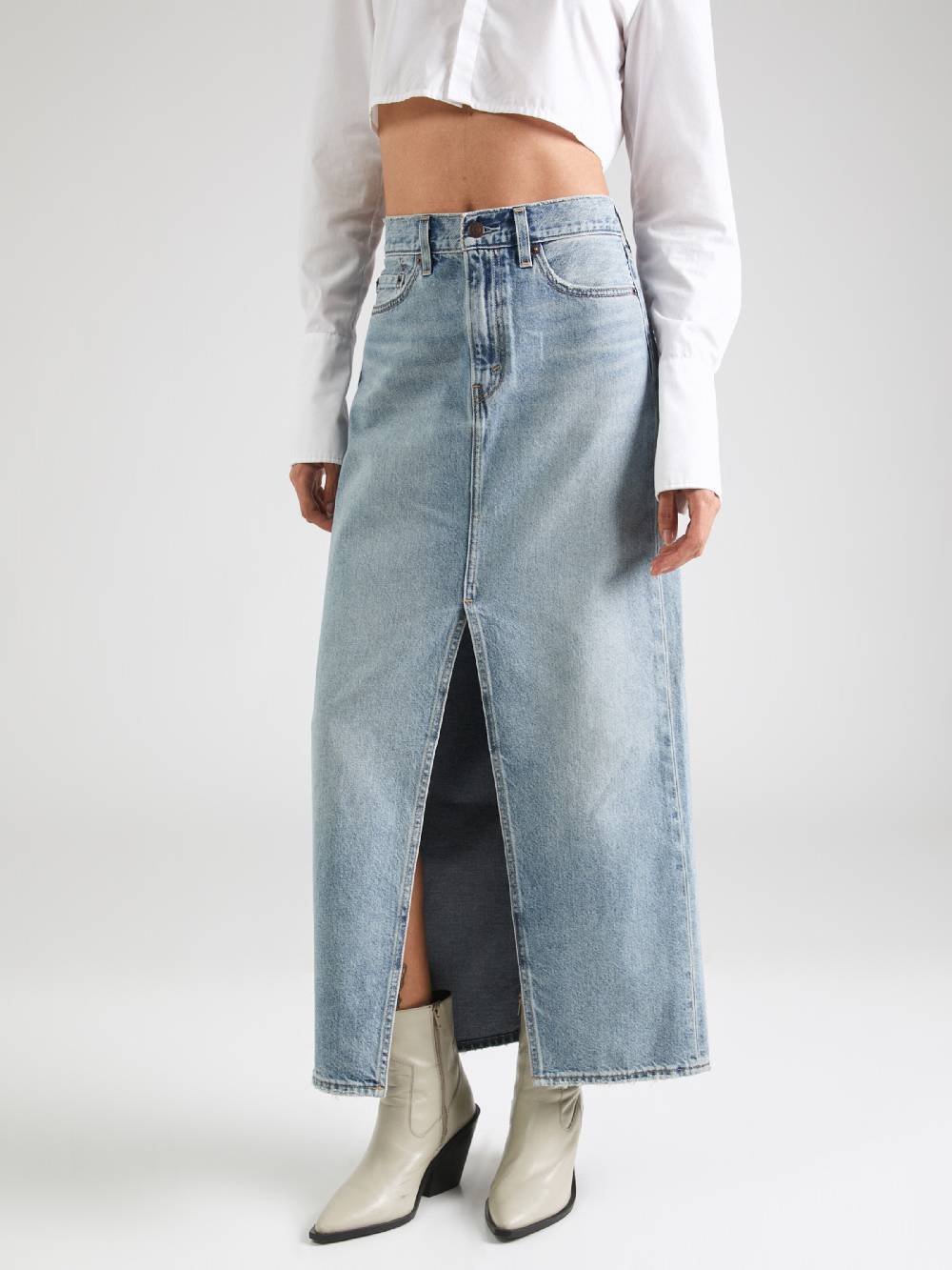 LEVI'S ® Skirt 'Ankle Column' In Indigo