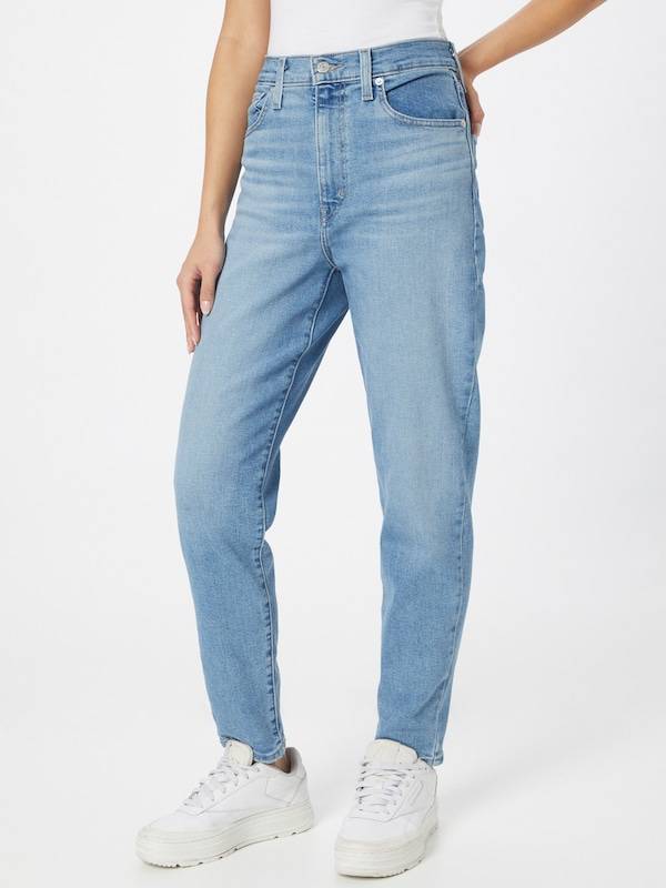 LEVI'S ® Tapered Jeans 'High-Waisted Mom' in Blue Denim