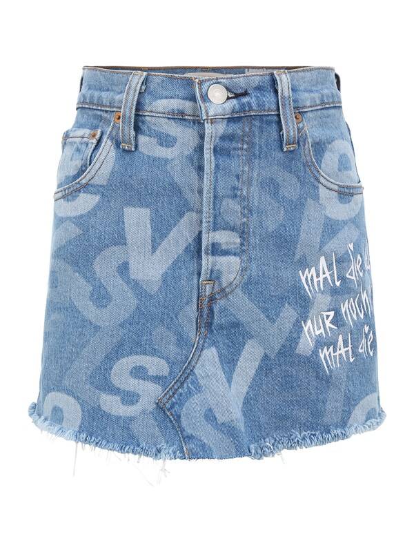 Levi's® Upcycling Skirt 'Wavvyboi Design' in Blue
