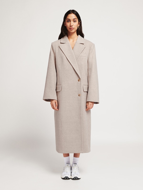 Lezu Between-Seasons Coat 'Kim' in Beige