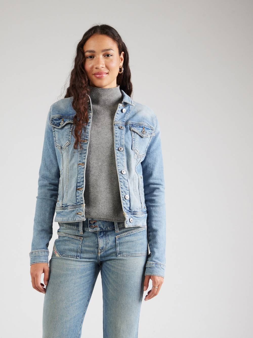 LTB Between-Season Jacket 'Dean ' In Blue Denim