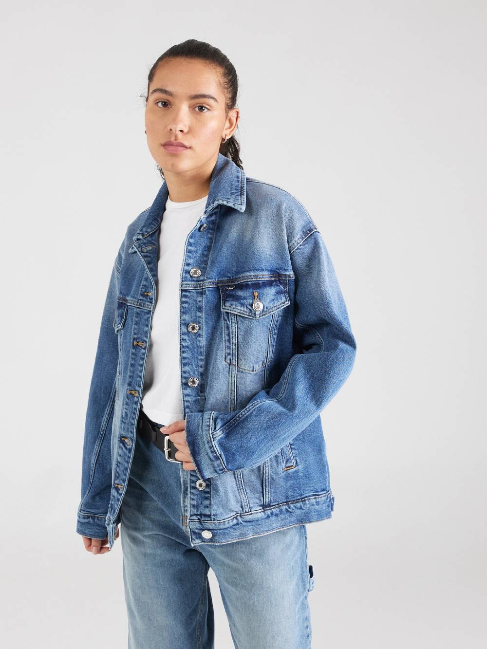 LTB Between-Season Jacket 'MONALIS' In Blue Denim