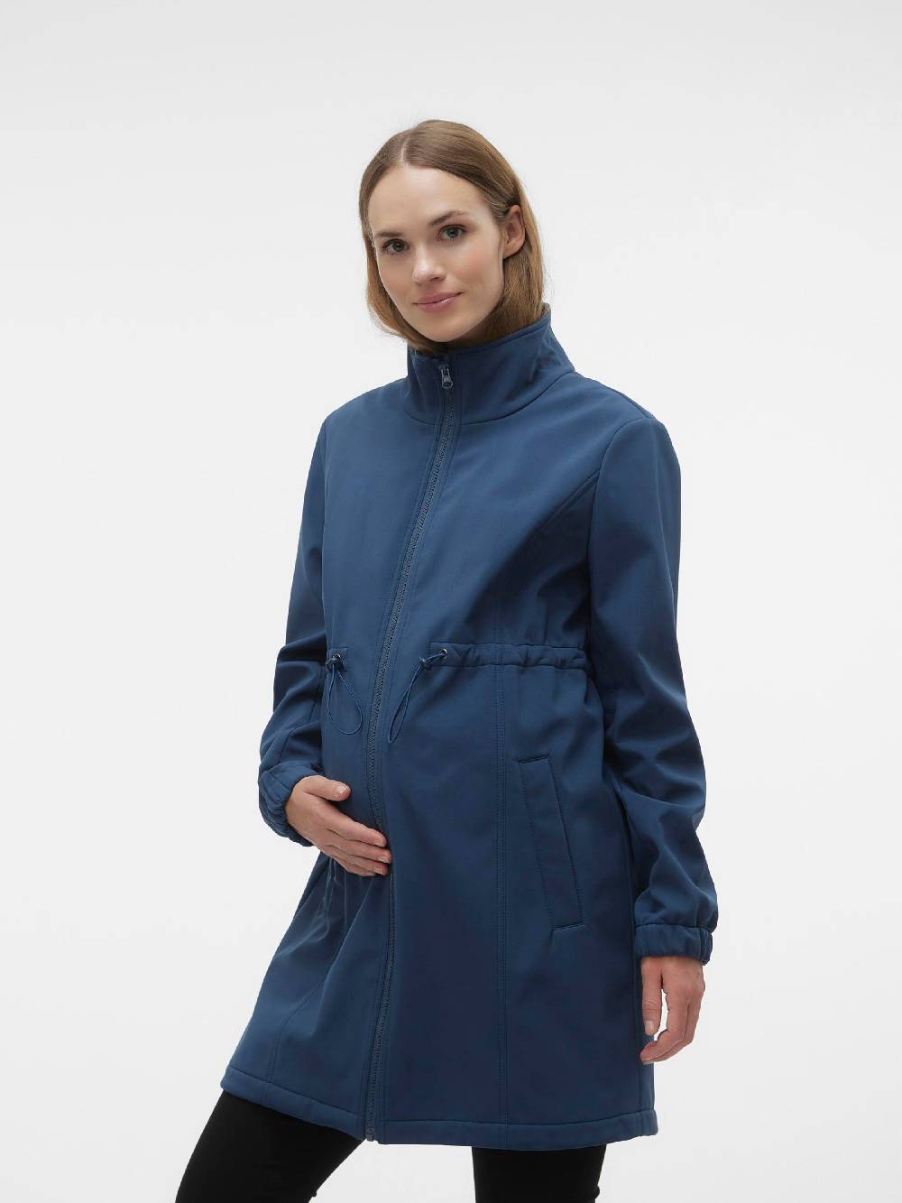 MAMALICIOUS Between-Season Jacket 'Nella' In Marine Blue