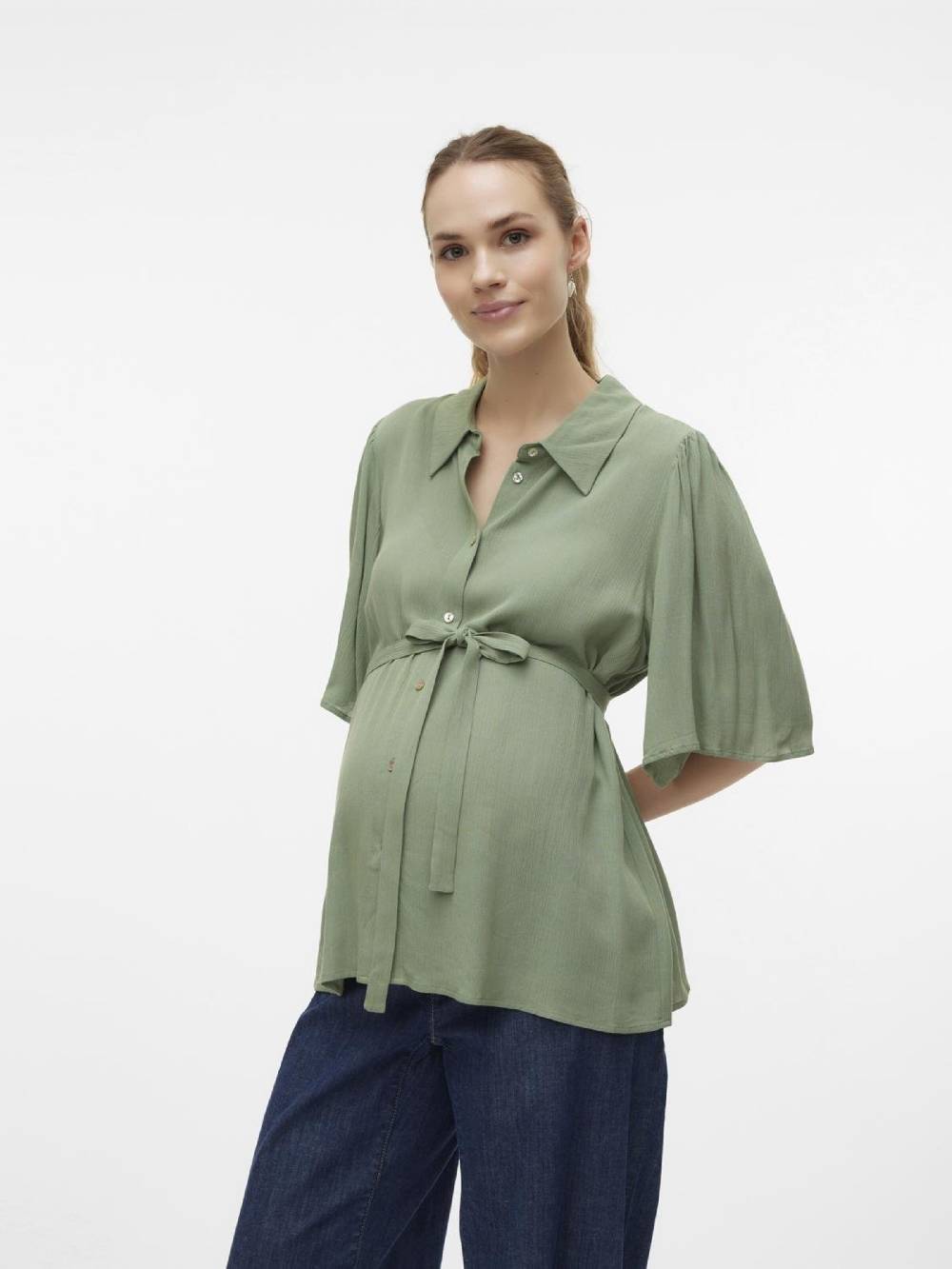 MAMALICIOUS Blouse 'My Lia' In Light Green