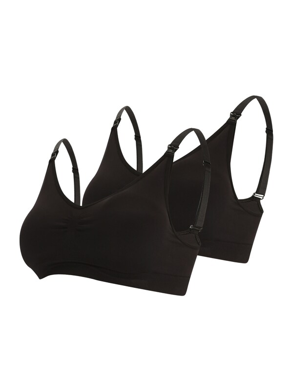 MAMALICIOUS Bralette Nursing Bra 'Lilja' in Black