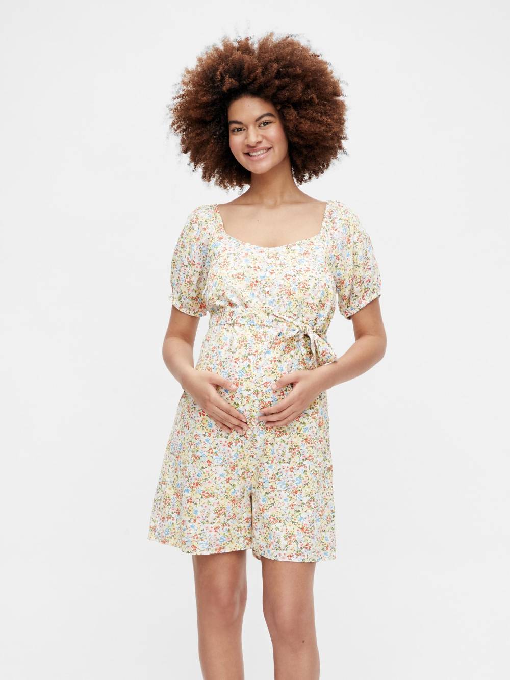 MAMALICIOUS Jumpsuit 'NOVA LIA' In Mixed Colors, Light Orange