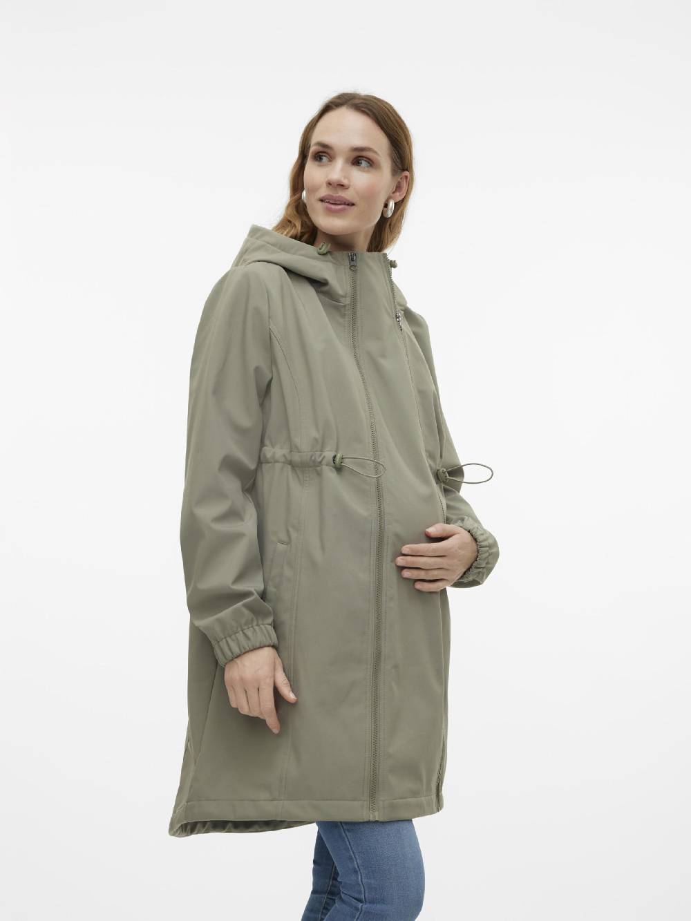 MAMALICIOUS Raincoat 'Nell' In Green