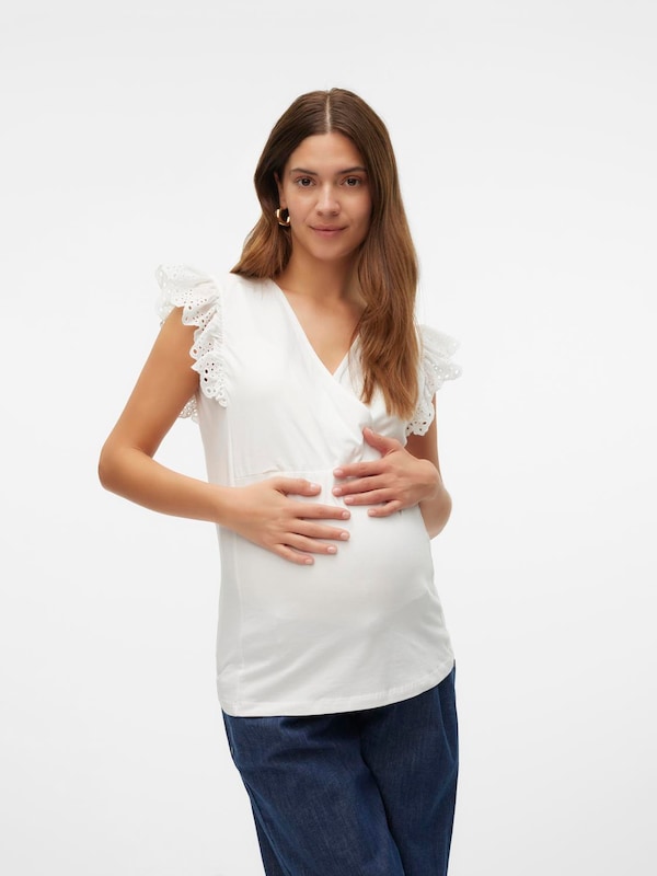 MAMALICIOUS Shirt 'MLMaya Tess' in White