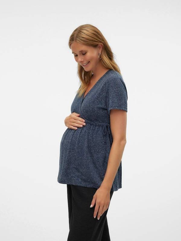 MAMALICIOUS Shirt 'MLNELLI' in Navy