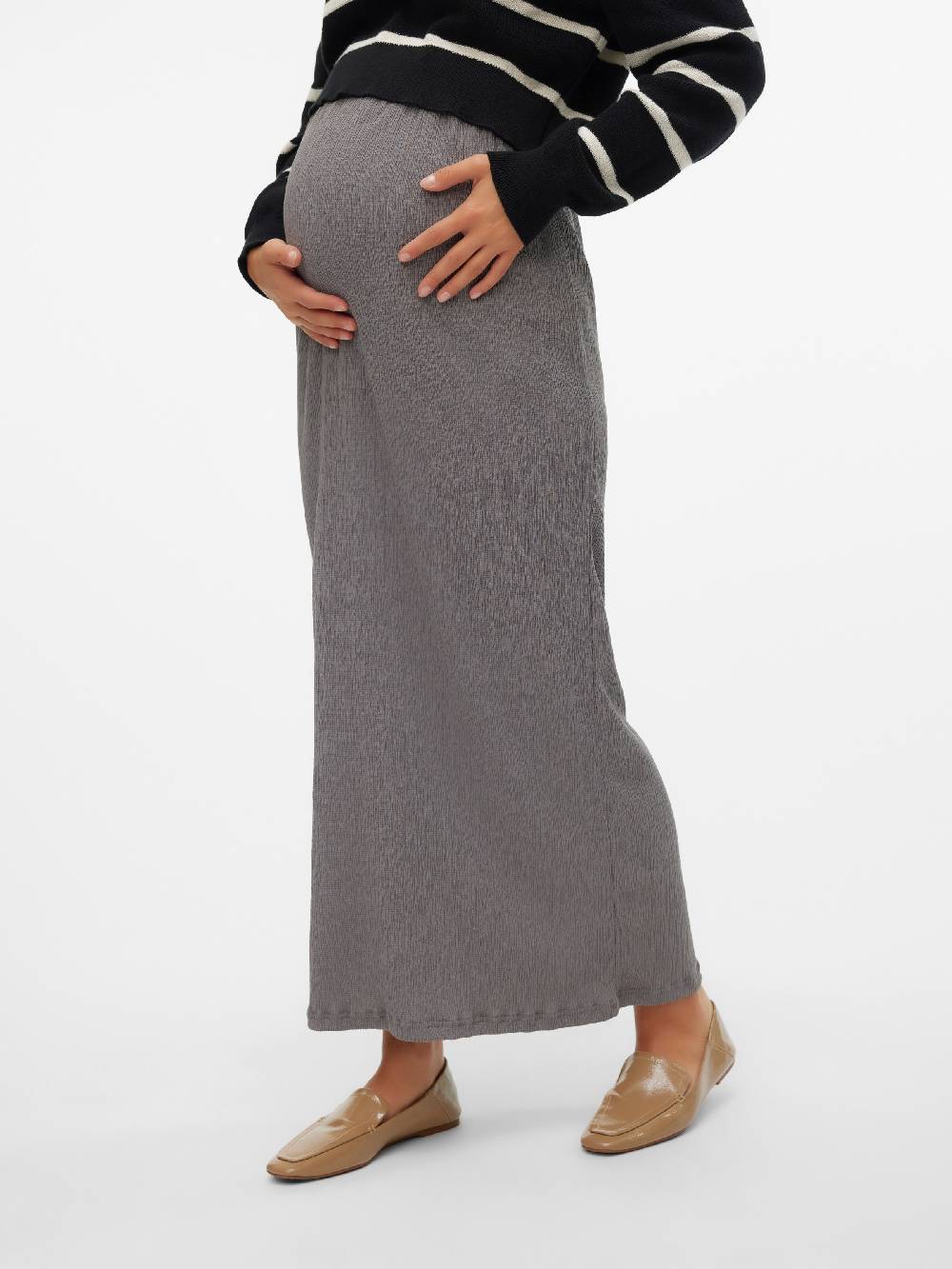 MAMALICIOUS Skirt 'MLCAILEEN' In Grey