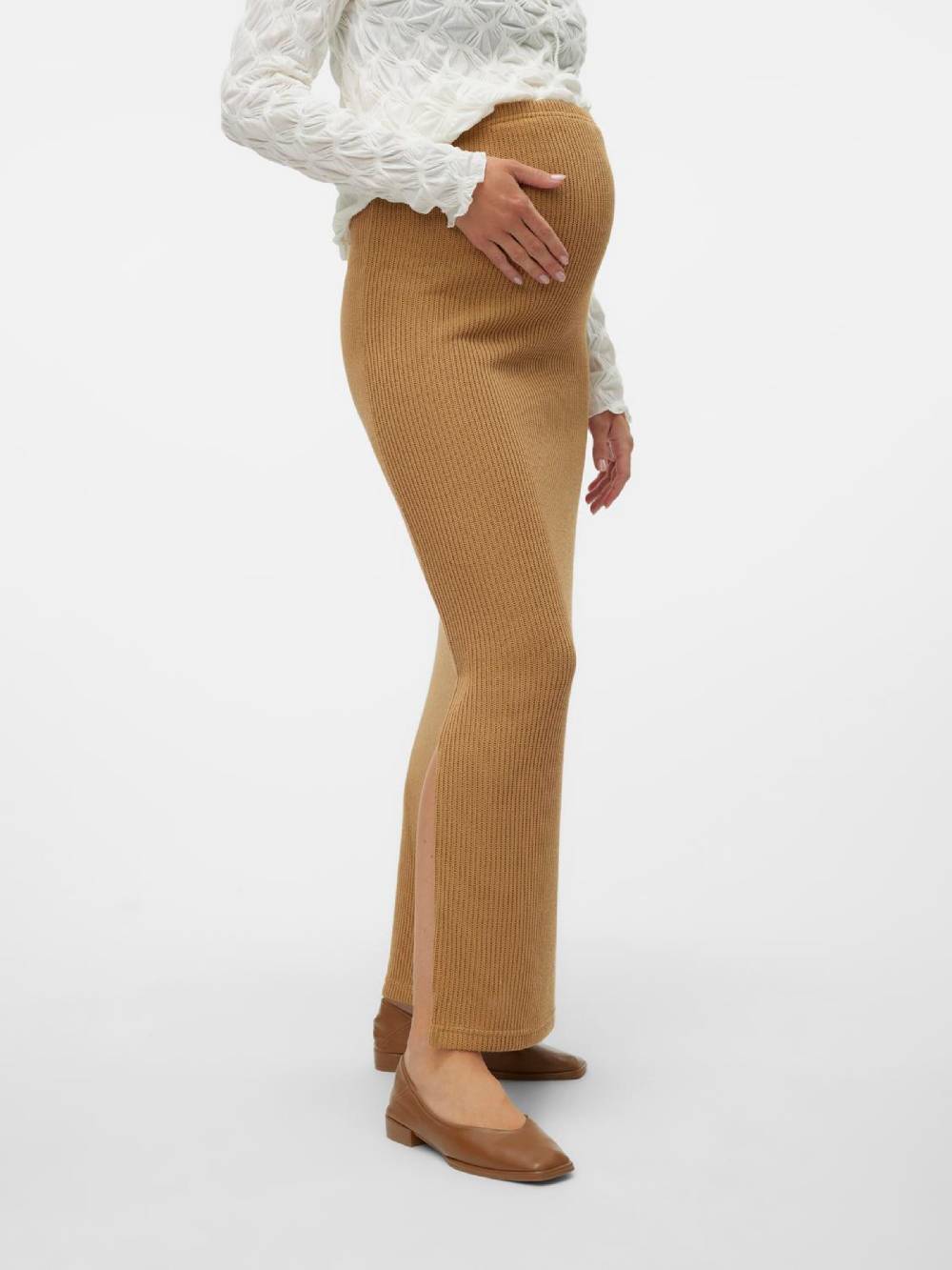 MAMALICIOUS Skirt 'MLSECA' In Cappuccino