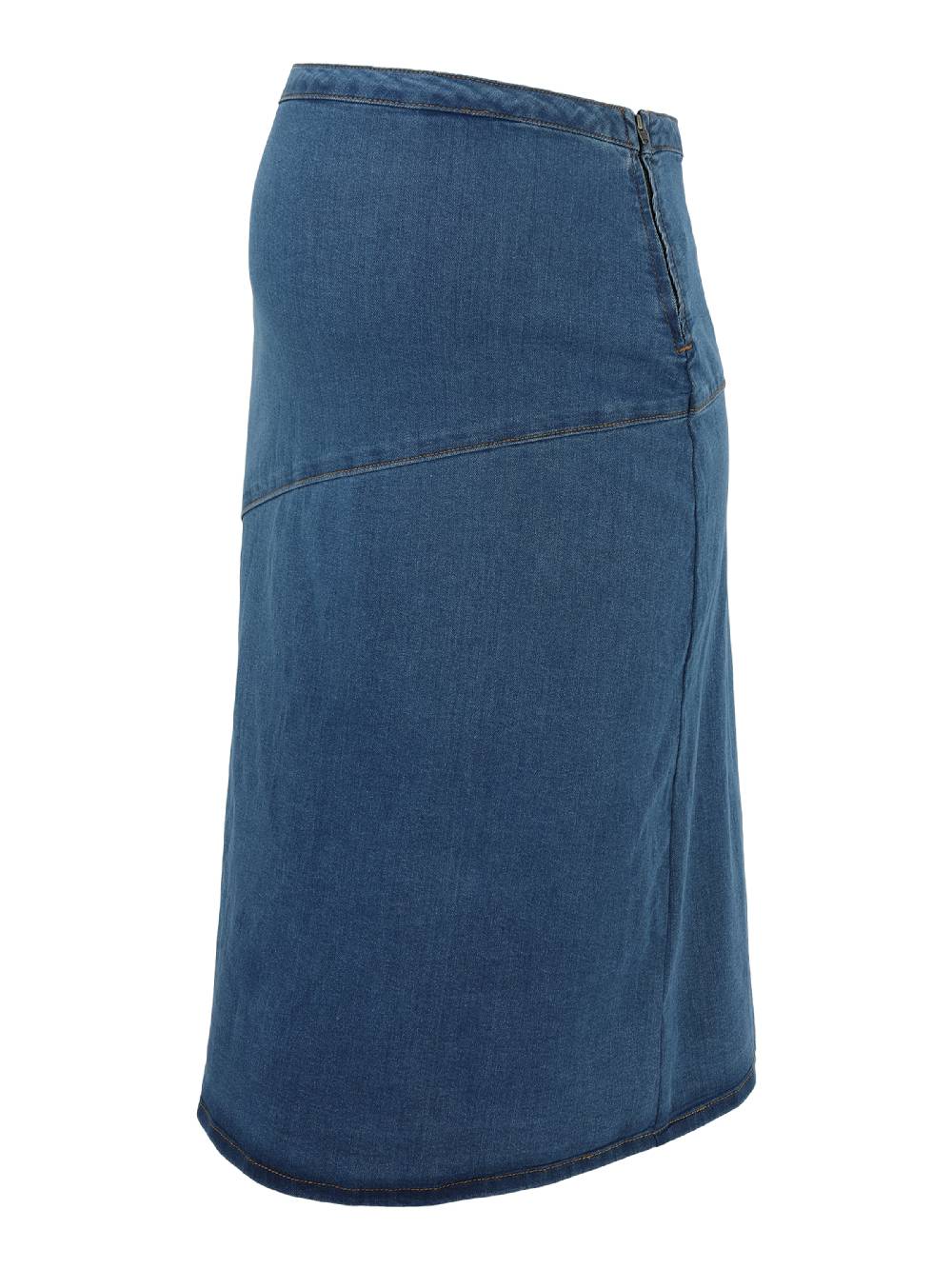 MAMALICIOUS Skirt 'PINE' In Blue Denim