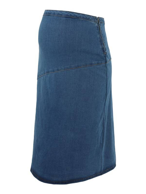MAMALICIOUS Skirt 'PINE' in Blue Denim