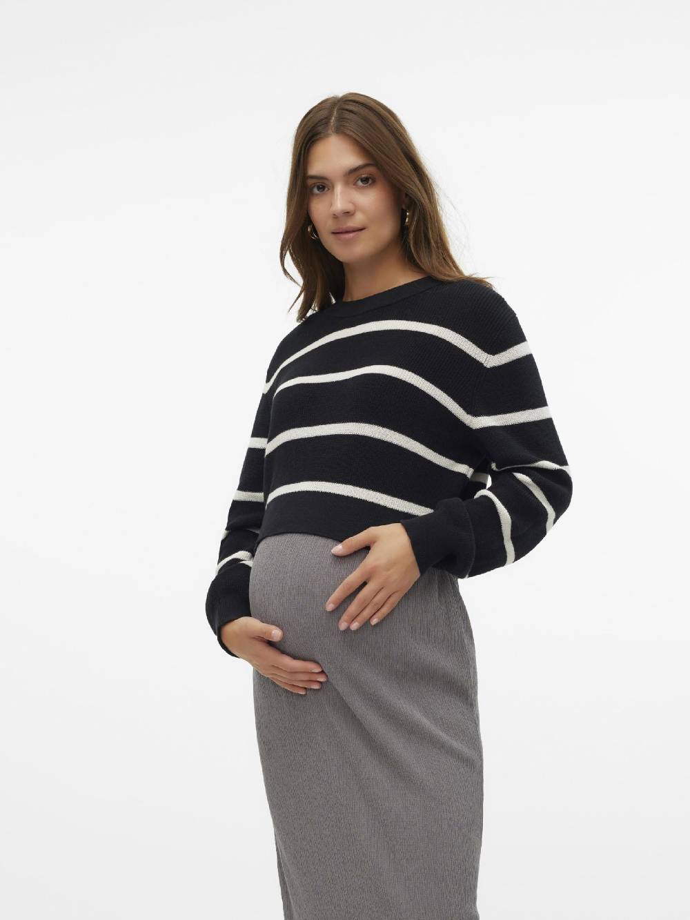 MAMALICIOUS Sweater 'MLPAMELA' In Black