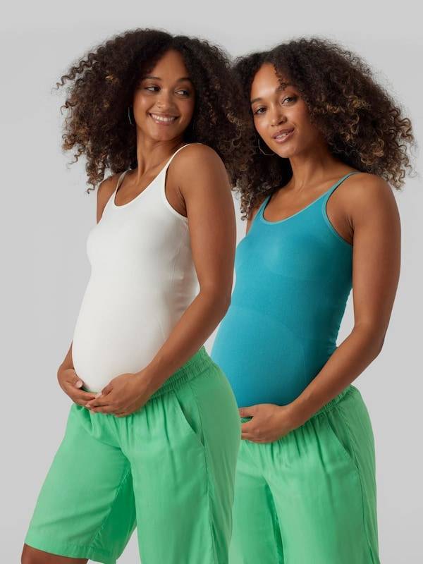 MAMALICIOUS Top 'Heal' in Jade, White