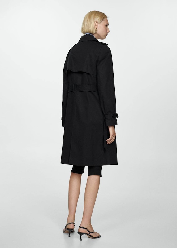 MANGO Between-Seasons Coat 'Polana' in Black