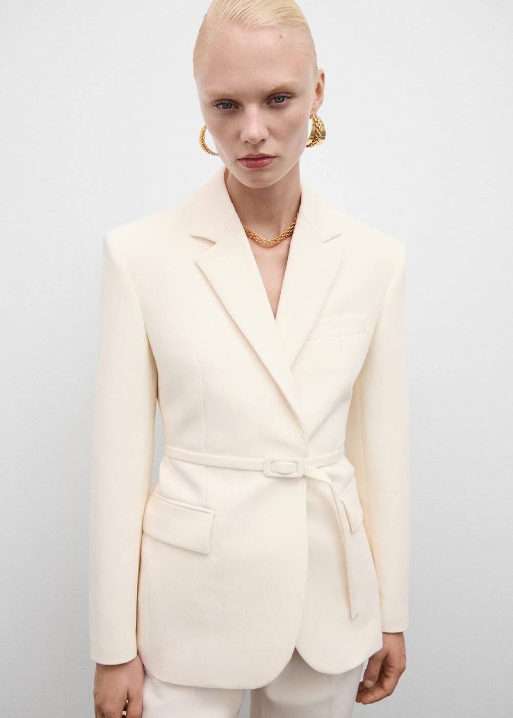 MANGO Blazer 'Bianca' In Nude