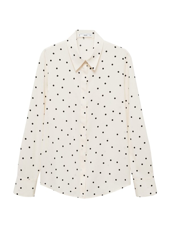 MANGO Blouse In Wool White