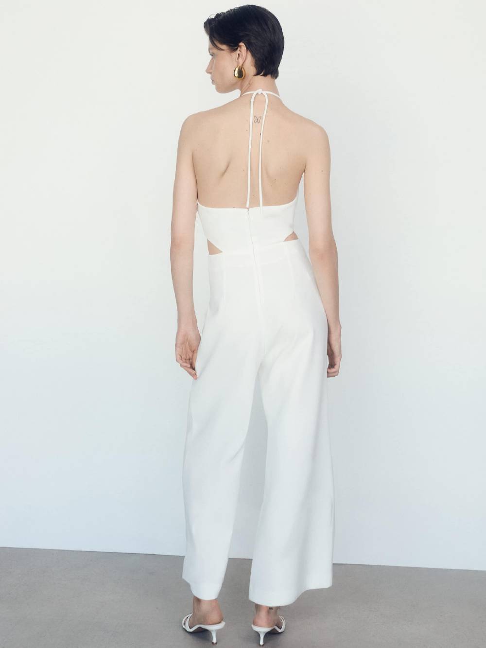 MANGO Jumpsuit 'Lyly' In Off White
