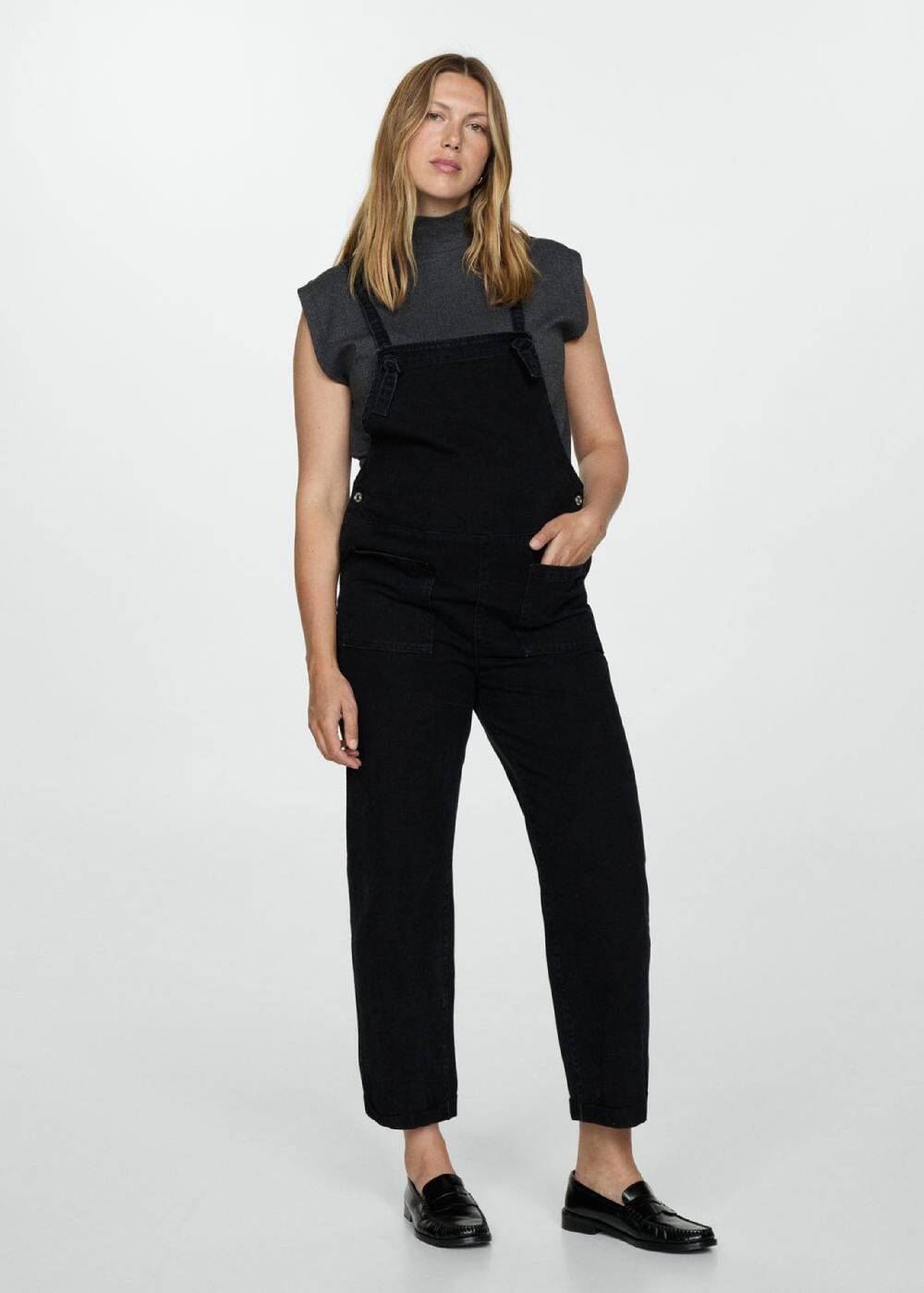 MANGO Jumpsuit 'Petomum' In Black