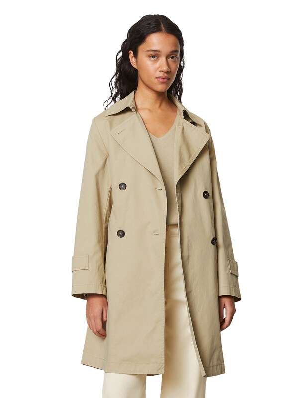 Marc O'Polo Between-Seasons Coat in Beige