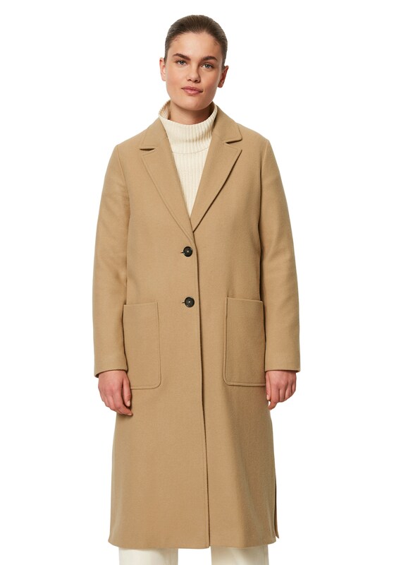 Marc O'Polo Between-Seasons Coat in Camel
